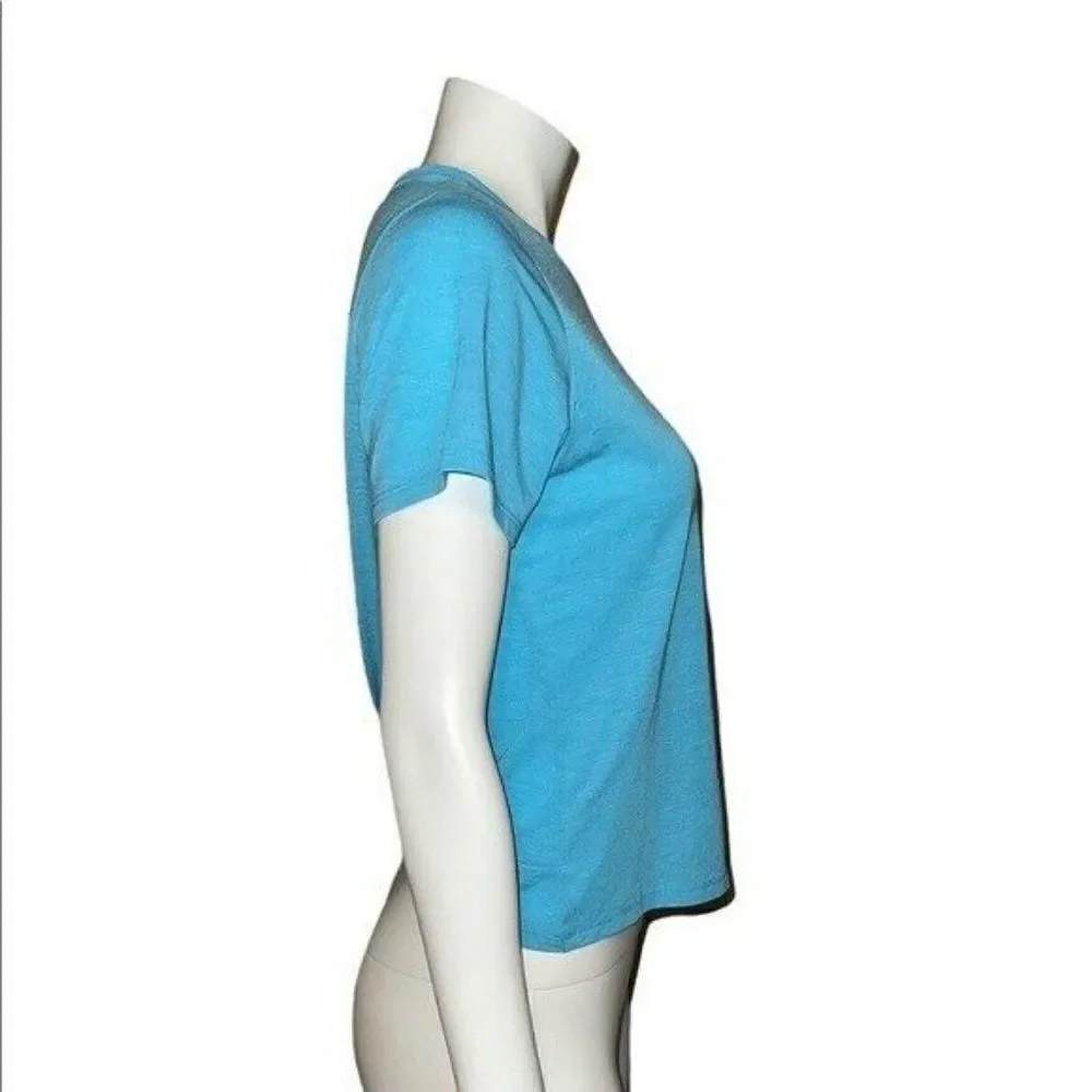 The North Face Women's Maui Blue Wander Twist Back Short Sleeve T-Shirt Small - Picture 6 of 9